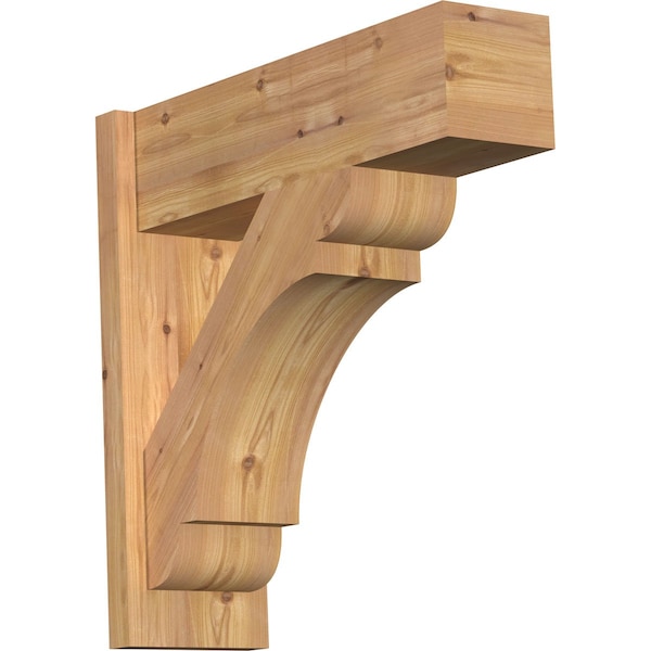 Ekena Millwork Olympic Block Smooth Outlooker, Western Red Cedar, 7 1/2"W x 24"D x 24"H OUT08X24X24OLY05SWR - main